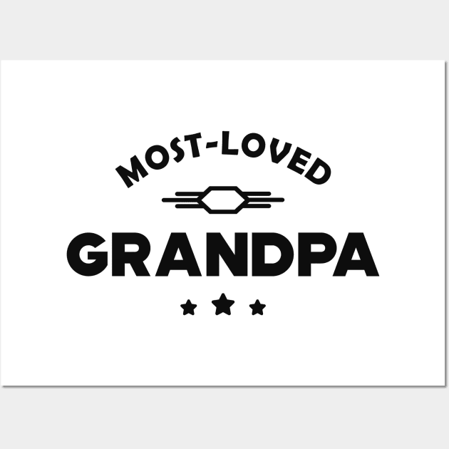 Grandpa - Most Loved Grandpa Wall Art by KC Happy Shop